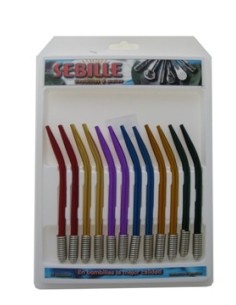 Bombilla Resorte Color Curva Corta 624 Sebille  Seb02 -b12-