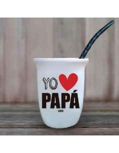 Mate Ceramica C-bombilla Pack Regalo Dia Del Padre Ga189 Genko -b24- -p-