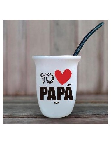 Mate Ceramica C-bombilla Pack Regalo Dia Del Padre Ga189 Genko -b24- -p-