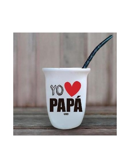 Mate Ceramica C-bombilla Pack Regalo Dia Del Padre Ga189 Genko -b24- -p-