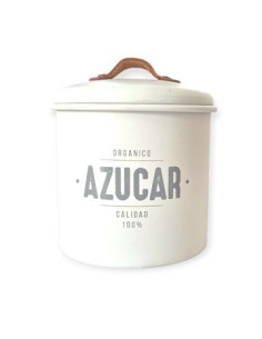 Tarro 700ml Azucar Metal Blanco-negro T-6-t-13 Sir01