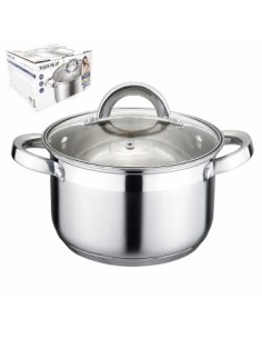 Olla 28cm Acero Inox. Triple Fondo T/vidrio 8lts 57915483 Cr02