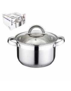 Olla 22cm Acero Inox  Triple Fondo T-vidrio 3lts 57915512 Cr02