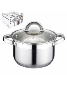 Olla 26cm Acero Inox  Triple Fondo T-vidrio 6lts 57915514 Cr02