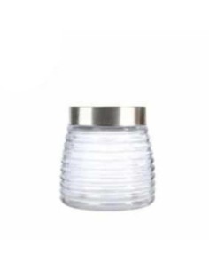 Frasco 12 8cm Vidrio Rayado Bombe C-tapa Metal 57915367- 405d Cr02-bath02 -m-