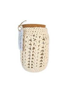 Frasco 650ml Vidrio C-tapa Corcho Y Funda Tejida Aur02