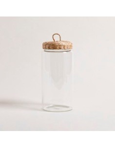 Frasco 1300ml Vidrio C-tapa Seagrass Bali  0127022 Mish02