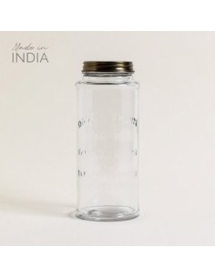 Frasco 1600ml Vidrio C-tapa Y Frase 0117981 Mish02