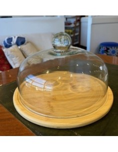 Campana 26cm Vidrio Base Bamboo 046ba8605 Dol01