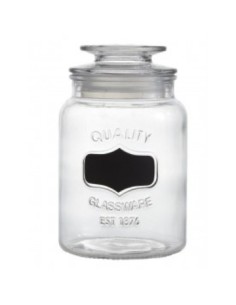 Frasco 18cm Vidrio C-tapa Quality C-pizarra 51477  Pel02 113-32175 Lab02