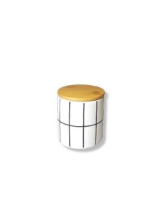 Frasco Porcelana 9cmcuadrille C-tapa Bamboo 300366 Pcu01