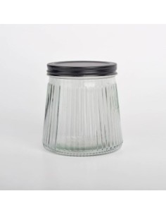 Frasco 600ml Vidrio Red  Raya T-negra C5201n Dec01 -b6-