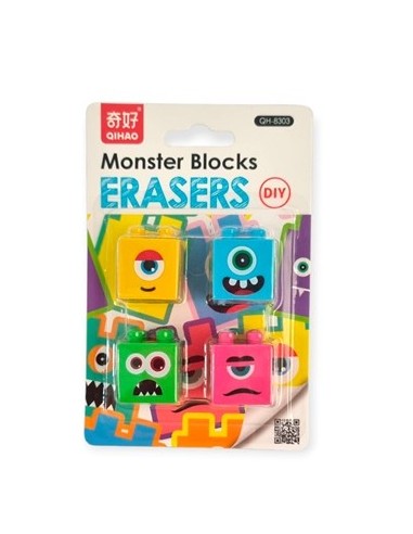 Goma Borrar Fantasia X4 Encastrable Monster 25-345 Mp01