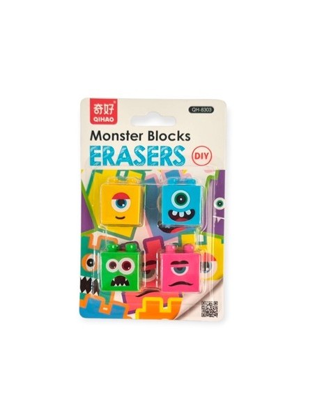 Goma Borrar Fantasia X4 Encastrable Monster 25-345 Mp01