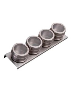 Especiero X4 Acero C-soporte Metal Imantado 320198 Pk01