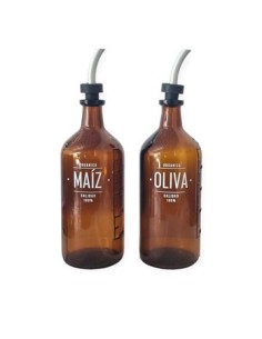 Aceitera 500ml Vidrio Oliva-maiz-aceto A-01-a-02-a-03 Sir01
