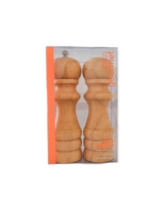Salero Y Pimentero 15cm Madera En Blister 8998 Bzp01