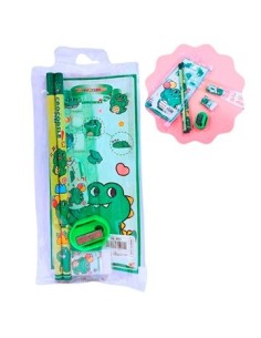 Set Escolar 2 Lapices + Goma + Regla + Sacapuntas Fantasia 26881/26882/26883 Col01