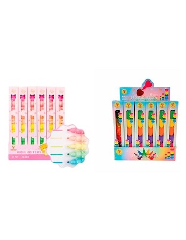 Resaltador Puntas Intercambiables Osito/corazon En Caja 24817/24818 Col01 (f)