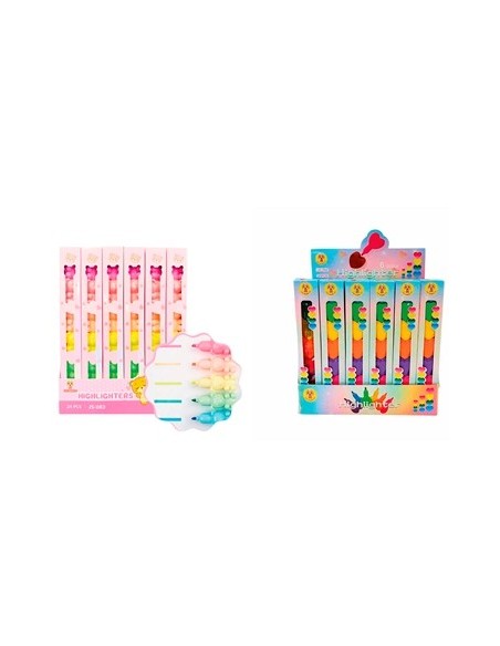 Resaltador Puntas Intercambiables Osito/corazon En Caja 24817/24818 Col01 (f)