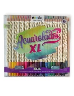 Lapices Color X 24 Xl + 1 Pincel Acuarelados 3011824 Moo01