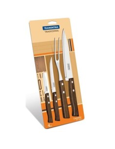 Set Asado X4 En Blister Tramontina 22299/019 Dip01
