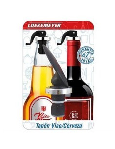 Tapon P/botella Vino/cerveza Silicona C/traba Loekemeyer 575 Lkr02