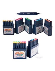 Marcador X 36 Doble Punta Pincel Estuche Desplegable 3022236 Moo01