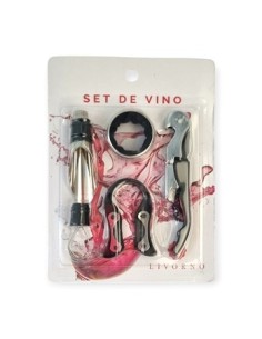 Set De Vino X5 En Blister 200328 Liv01