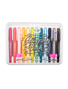 Marcadores X12 Punta Pincel Caligrafica 3032312 Moo01