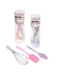 Set Reposteria Espatula+pincel+batidor Pastel 103578 Dsa01