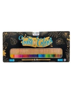 Lapices Colores X 48 Unid. Todos Tus Colores Box Lata 3011048 Moo01