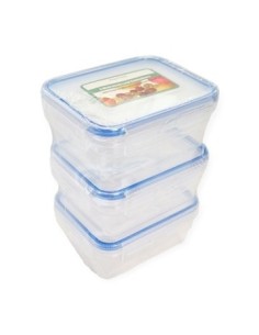 Hermetico 10x8cm Set X3 Tapa C/traba Ns230434z Pk01