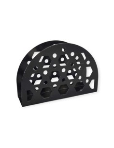 Servilletero 12cm Oval Metal Ngro 43118/43123 Ben02