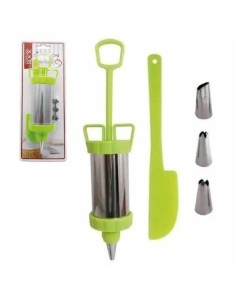 Jeringa 20cm Decoradora Acero C/ Accesorios En Blister Ns135129zx Pk01 Cr14210 57914210 Cr02