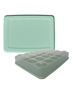 Huevera X24 Plastica C/tapa 30x22cm 4913083 Bar02