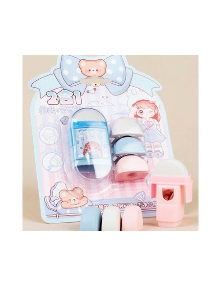 Goma Borrar C/sacapunta Blister Bc-93804 Sf01