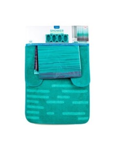 Set De Bano  Incluye 1 Cortina   2 Alfombras De Bano.eb-74105 Sf01
