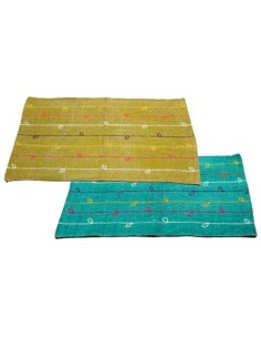 Alfombra 50x80 Lisa C/lineas Bordadas A0226tu-a0226vd Mf01