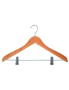 Percha Madera C/broche Metal Ns151297 Pk01 (b12)