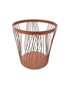 Recipiente Residuos 27cm Metal Col Cobre Cc140 Am01