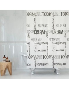 Cortina Bano Poliester Duo 180x180 C/protector 530014/530022 Dib01 (b24)