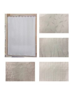Cortina Bano Jacquard C/ganchos 300 Alf01 (m)