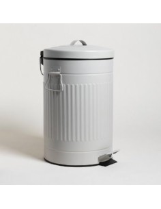 Recipiente Residuos 12lt Americano Acero Beige C/pedal 0131138 Mish02