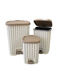 Recipiente Residuos 3lt Plast. Trama Pedal 57913632 Cr02