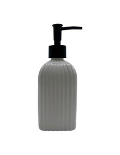 Dispenser Jabon Liq Bco Acanalado C/tapa Negra Jc-400 Cds