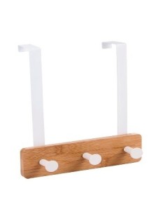 Perchero Puerta C/detalle Bambu 3 Ganchos 4049 Alf01