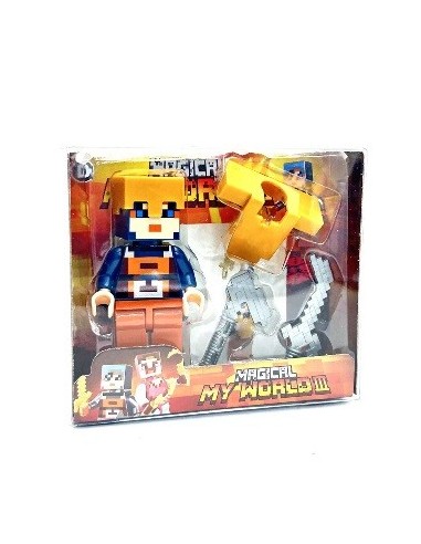 Muneco 10cm Pixelado Guerra Fd40041/fd40042 Fs01