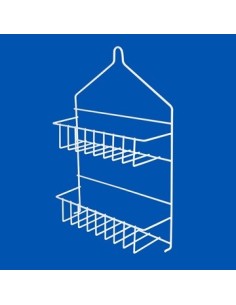 Organizador De Ducha Doble Blanco-negro 4003-8011 Luv01