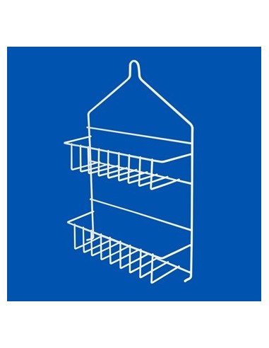 Organizador De Ducha Doble Blanco-negro 4003-8011 Luv01